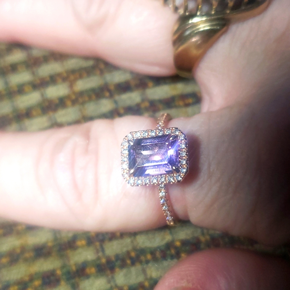 Genuine AMETHYST 10k gold